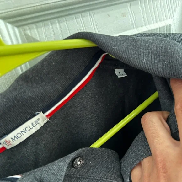 Moncler Polo With Tricolor Detail
